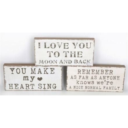 Chunky wooden plaque