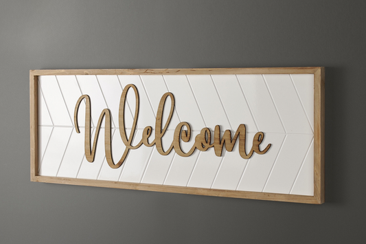 Welcome plaque - Extra Large