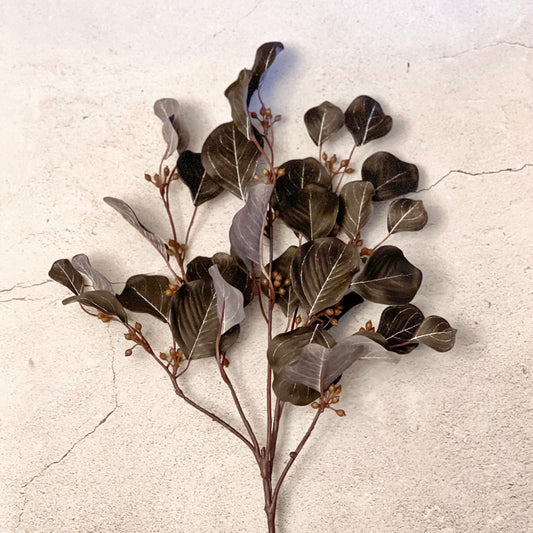 Artificial black/purple eucalyptus stem