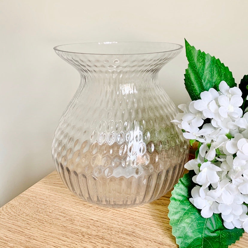 Vintage Sweetheart Glass Vase - Wide Neck