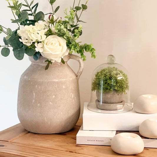 Rustic terracotta vessel