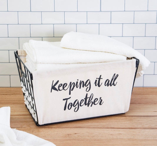 Keeping it all together storage basket