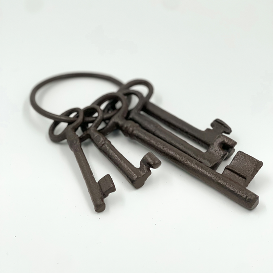 Set of cast iron keys
