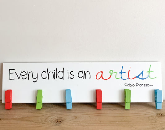 Every child is an artist plaque