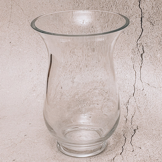Clear glass hurricane vase/candle holder