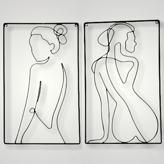 Femme Silhouette Abstract Wall Art