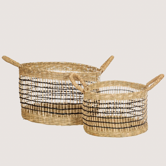 Open weave Seagrass baskets